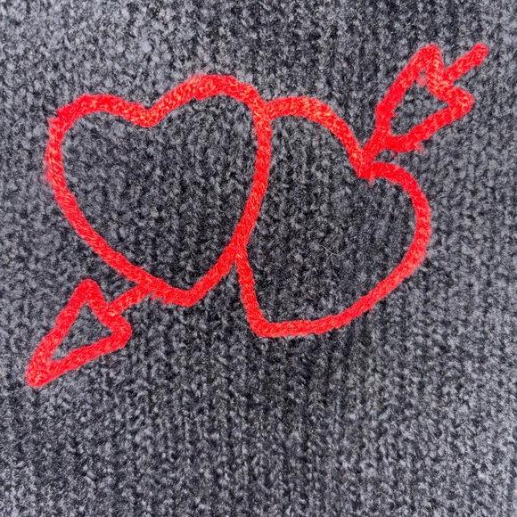 Torrid Black Sweater with Skulls, Hearts and Stars Size 3 - Picture 7 of 10